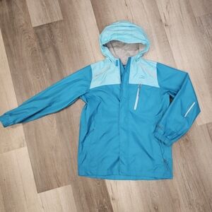 L.L. Bean Blue Youth Hooded Jacket Size 14-16